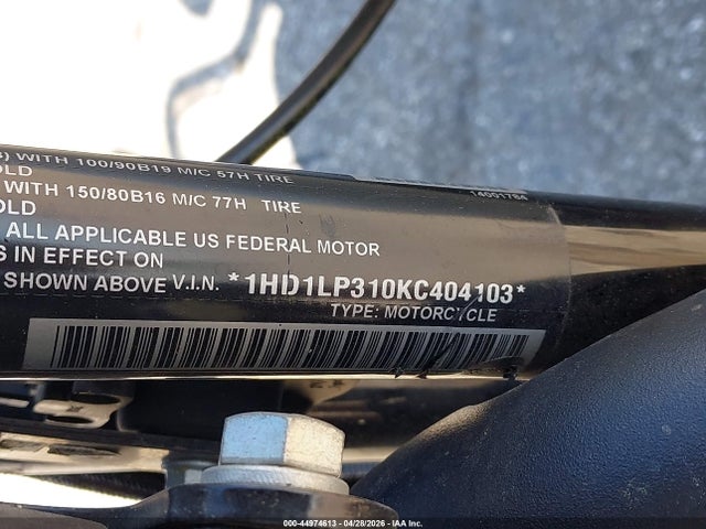 Продажа на аукционе авто 2019 Harley-davidson Xl1200 Ns, vin: 1HD1LP310KC404103, номер лота: 44974613