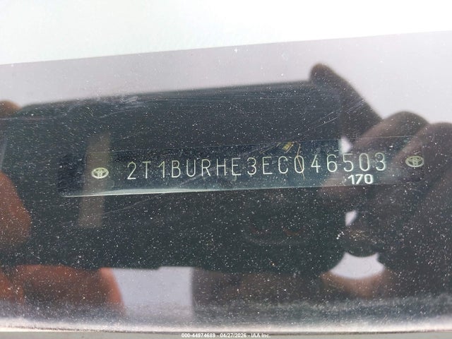 44974689 :رقم المزاد ، 2T1BURHE3EC046503 vin ، 2014 Toyota Corolla Le مزاد بيع