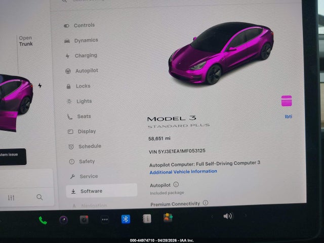 Aukcja sprzedaży 2021 Tesla Model 3 Standard Range Plus Rear-wheel Drive, vin: 5YJ3E1EA1MF053125, numer aukcji: 44974710