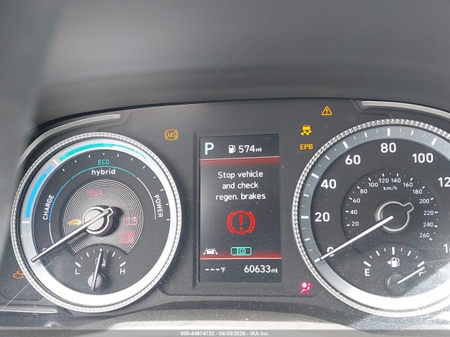 KMHL24JJ3PA069416 Hyundai Sonata Hybrid Blue