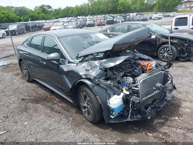 KMHL24JJ3PA069416 Hyundai Sonata Hybrid Blue