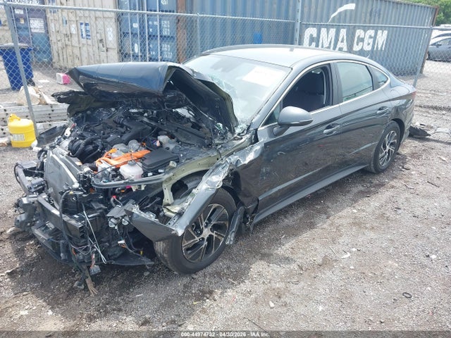 KMHL24JJ3PA069416 Hyundai Sonata Hybrid Blue