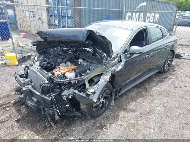 KMHL24JJ3PA069416 Hyundai Sonata Hybrid Blue