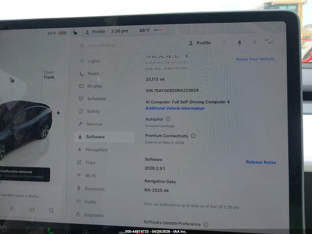 Продажа на аукционе авто 2024 Tesla Model Y Long Range Dual Motor All-wheel Drive, vin: 7SAYGDEE6RA223829, номер лота: 44974733