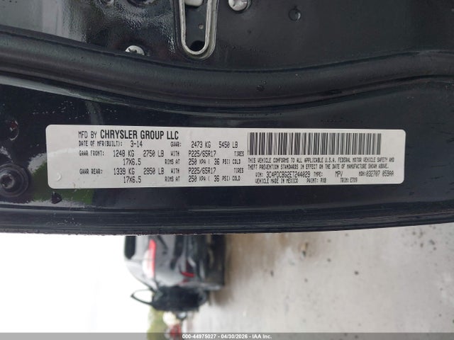 Aukcja sprzedaży 2014 Dodge Journey Sxt, vin: 3C4PDCBG2ET244029, numer aukcji: 44975027