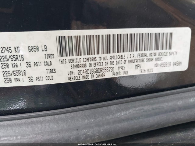 Продаж на аукціоні авто 2013 Chrysler Town & Country Touring, vin: 2C4RC1BG8DR556731, номер лоту: 44975049