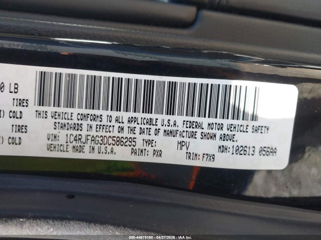 Продаж на аукціоні авто 2013 Jeep Grand Cherokee Laredo, vin: 1C4RJFAG3DC586295, номер лоту: 44975190