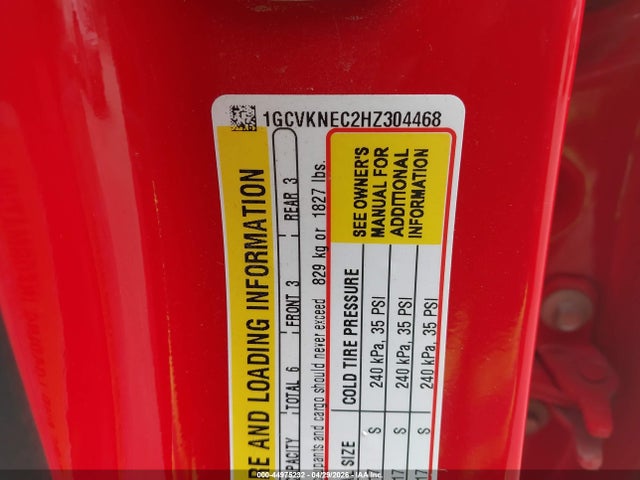 Aukcja sprzedaży 2017 Chevrolet Silverado 1500 Wt, vin: 1GCVKNEC2HZ304468, numer aukcji: 44975232
