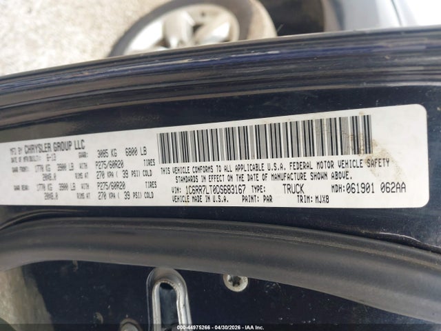 44975266 :رقم المزاد ، 1C6RR7LT0DS683167 vin ، 2013 Ram 1500 Big Horn مزاد بيع