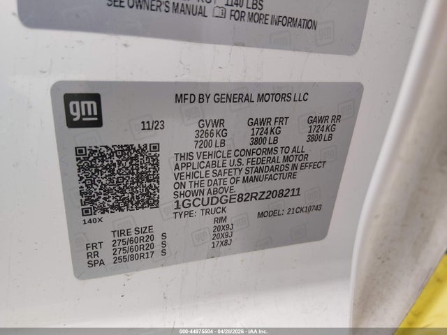 1GCUDGE82RZ208211 Chevrolet Silverado 1500 4wd Standard Bed Ltz