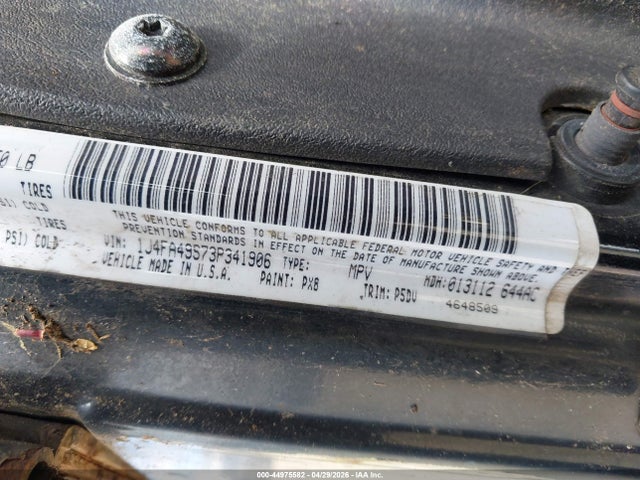 Продаж на аукціоні авто 2003 Jeep Wrangler Sport, vin: 1J4FA49S73P341906, номер лоту: 44975582