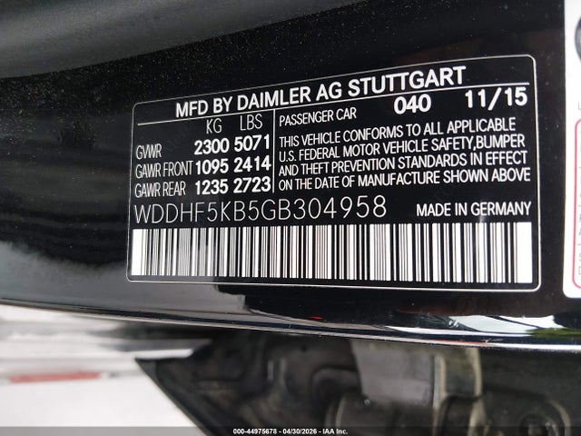 Продаж на аукціоні авто 2016 Mercedes-benz E 350, vin: WDDHF5KB5GB304958, номер лоту: 44975678