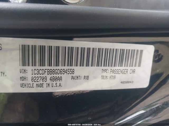 Продажа на аукционе авто 2016 Dodge Dart Sxt, vin: 1C3CDFBB8GD694558, номер лота: 44975785