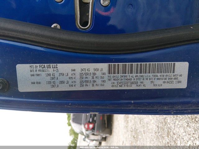 44975974 :رقم المزاد ، 3C4PDCGG5FT686569 vin ، 2015 Dodge Journey Crossroad مزاد بيع