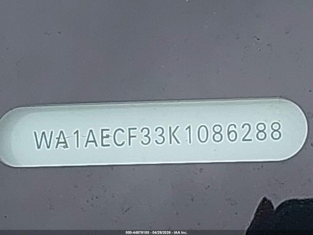 44976185 :رقم المزاد ، WA1AECF33K1086288 vin ، 2019 Audi Q3 2.0t Premium مزاد بيع