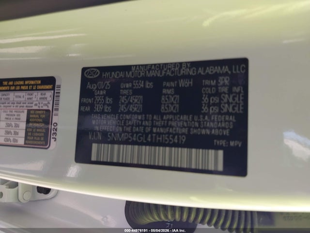 Hyundai Santa Fe Calligraphy 2026 5NMP54GL4TH155419 Image 9