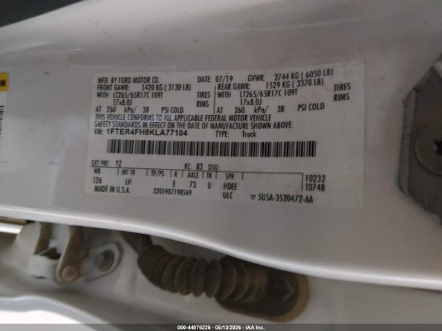 1FTER4FH8KLA77104 Ford RANGER XL