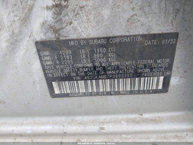Subaru Impreza Sport 2023 4S3GKAM67P3603355 Image 9