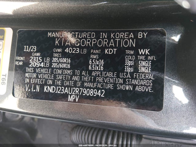 KNDJ23AU2R7908942 KIA SOUL LX