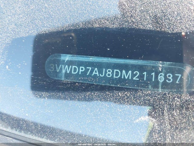 Продаж на аукціоні авто 2013 Volkswagen Jetta 2.5l Se, vin: 3VWDP7AJ8DM211637, номер лоту: 44976947