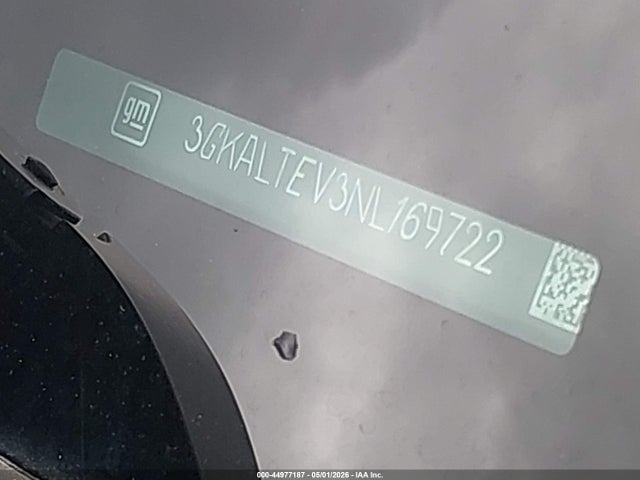 44977187 :رقم المزاد ، 3GKALTEV3NL169722 vin ، 2022 Gmc Terrain Awd Sle مزاد بيع