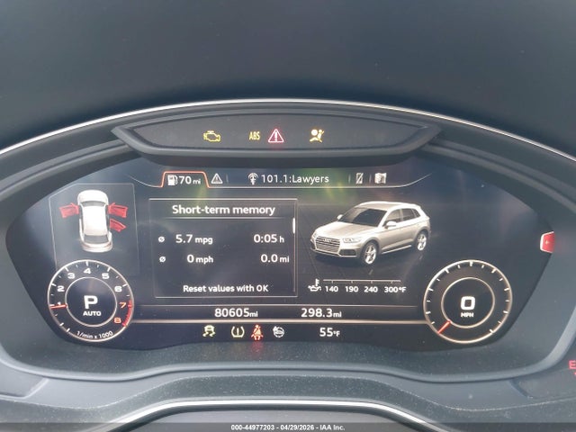 44977203 :رقم المزاد ، WA1BNAFY3L2017326 vin ، 2020 Audi Q5 Premium Plus 45 Tfsi Quattro S Tronic مزاد بيع