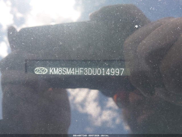 Aukcja sprzedaży 2013 Hyundai Santa Fe Gls, vin: KM8SM4HF3DU014997, numer aukcji: 44977249