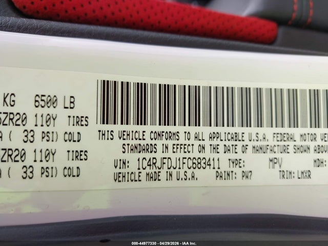 Jeep Grand Cherokee Srt 2015 1C4RJFDJ1FC683411 Image 9