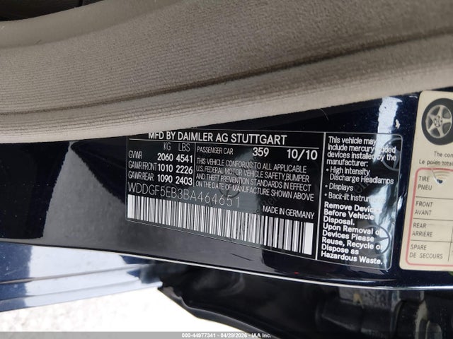 Продажа на аукционе авто 2011 Mercedes-benz C 300 Sport, vin: WDDGF5EB3BA464651, номер лота: 44977341
