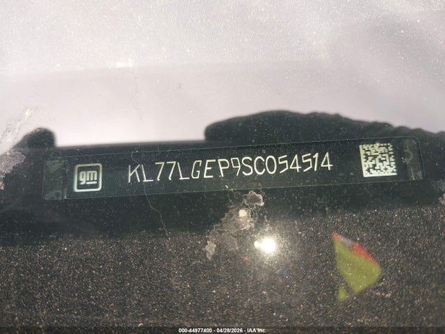 44977400 :رقم المزاد ، KL77LGEP9SC054514 vin ، 2025 Chevrolet Trax Fwd 1rs مزاد بيع