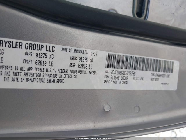 2C3CDXBG6EH213756 Dodge Charger Se