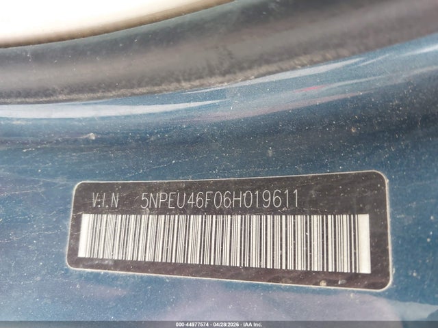 Продажа на аукционе авто 2006 Hyundai Sonata Gls V6/lx V6, vin: 5NPEU46F06H019611, номер лота: 44977574