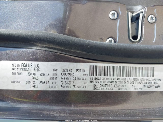 Aukcja sprzedaży 2017 Jeep Patriot Sport 4x4, vin: 1C4NJRBB3HD133572, numer aukcji: 44977590