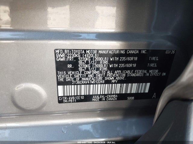 Toyota Rav4 Xle Premium 2026 2T36CRAV4TW013348 Image 9
