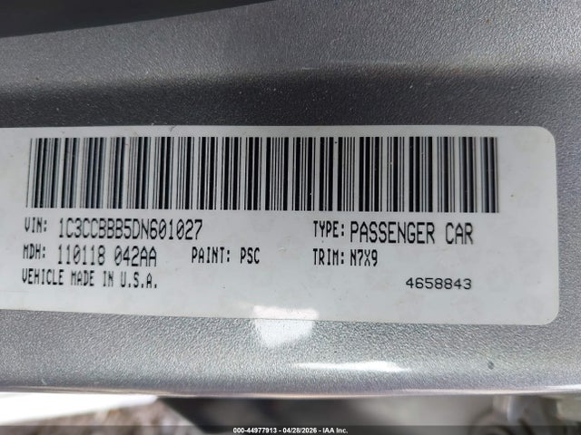 44977913 :رقم المزاد ، 1C3CCBBB5DN601027 vin ، 2013 Chrysler 200 Touring مزاد بيع