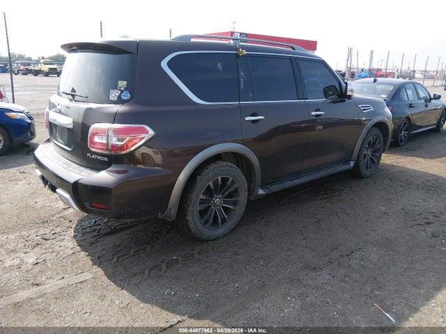 44977962 :رقم المزاد ، JN8AY2ND0JX001067 vin ، 2018 Nissan Armada Platinum مزاد بيع