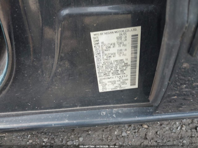 Aukcja sprzedaży 2005 Nissan Pathfinder Xe, vin: 5N1AR18W45C754352, numer aukcji: 44977984