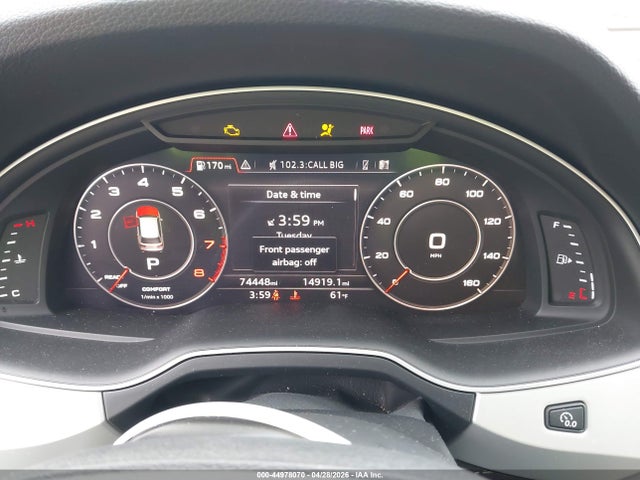 Aukcja sprzedaży 2019 Audi Q7 45 Premium, vin: WA1LHAF71KD030520, numer aukcji: 44978070