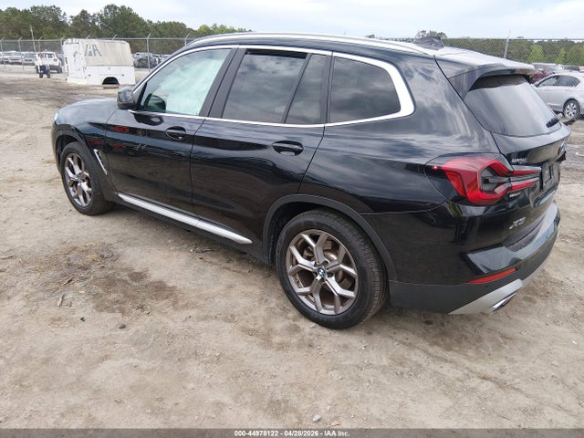 2022 Bmw X3 Xdrive30i მანქანა იყიდება აუქციონზე, vin: 5UX53DP00N9K62628, აუქციონის ნომერი: 44978122