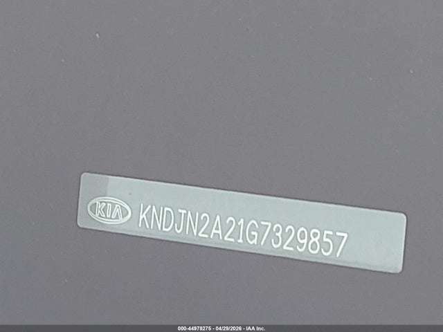 2016 Kia Soul მანქანა იყიდება აუქციონზე, vin: KNDJN2A21G7329857, აუქციონის ნომერი: 44978275