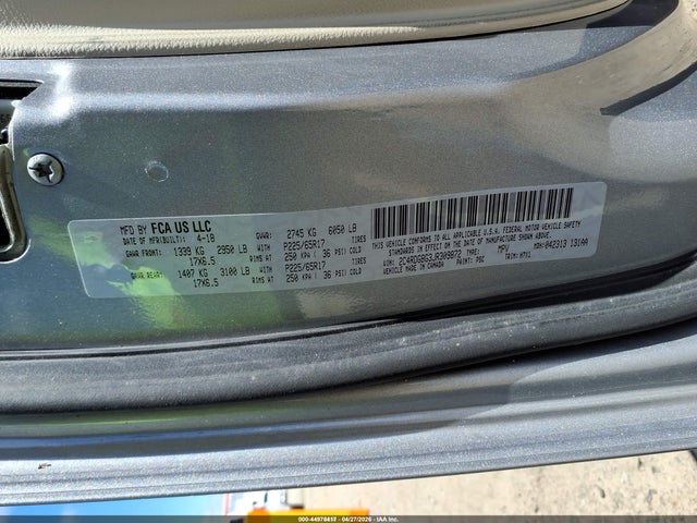 Продажа на аукционе авто 2018 Dodge Grand Caravan Se, vin: 2C4RDGBG3JR309872, номер лота: 44978417