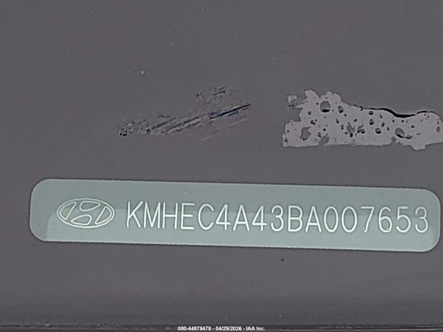 Aukcja sprzedaży 2011 Hyundai Sonata Hybrid, vin: KMHEC4A43BA007653, numer aukcji: 44978478