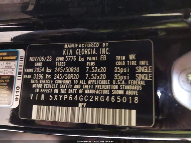 Продажа на аукционе авто 2024 Kia Telluride S, vin: 5XYP64GC2RG465018, номер лота: 44978983