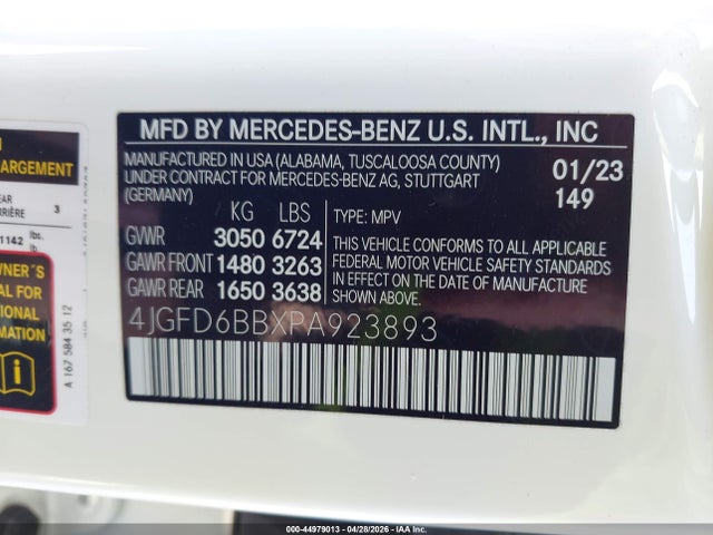 4JGFD6BBXPA923893 Mercedes-Benz Amg Gle 53 Coupe 4matic