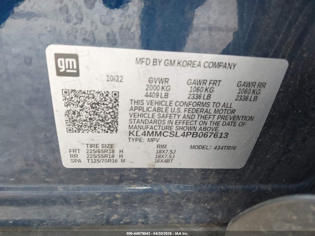 2023 Buick Encore Gx Preferred Awd მანქანა იყიდება აუქციონზე, vin: KL4MMCSL4PB067613, აუქციონის ნომერი: 44979043