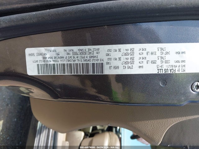 44979086 :رقم المزاد ، 2C4RC1BG9GR175555 vin ، 2016 Chrysler Town & Country Touring مزاد بيع