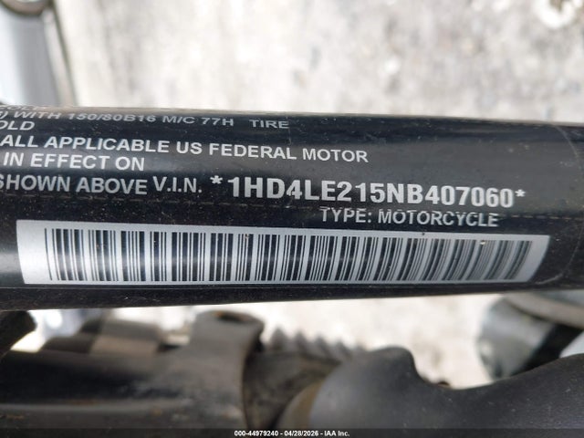 Aukcja sprzedaży 2022 Harley-davidson Xl883 N, vin: 1HD4LE215NB407060, numer aukcji: 44979240