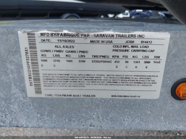 YDV37655K223 Seadoo 20&#039;