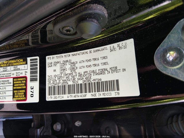 3TYCZ5AN3PT105556 Toyota Tacoma Sr5 V6