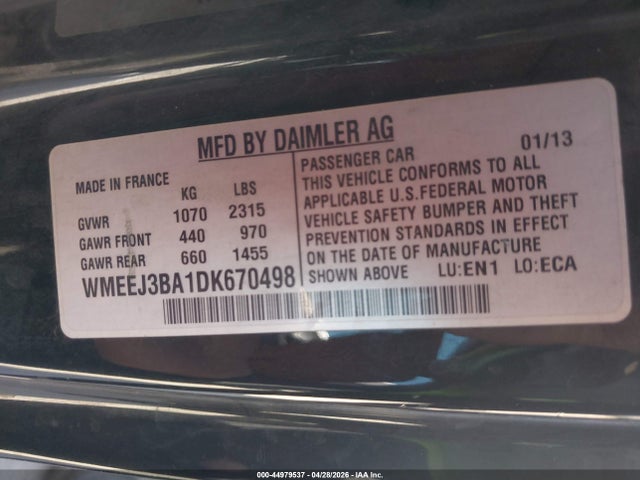 Aukcja sprzedaży 2013 Smart Fortwo Pure, vin: WMEEJ3BA1DK670498, numer aukcji: 44979537